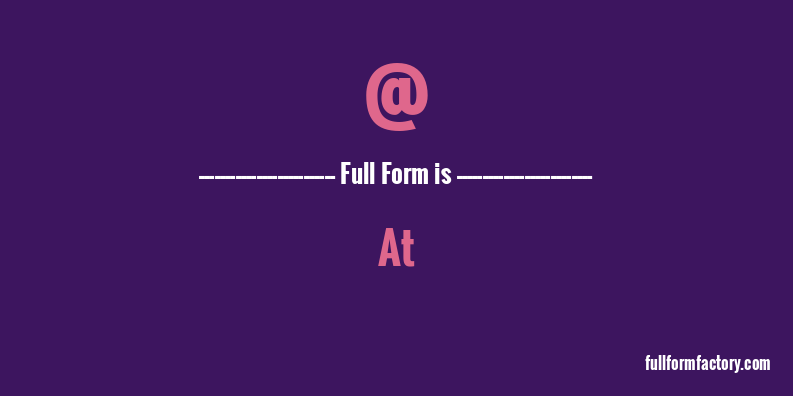 @-full-form