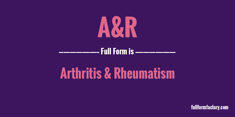 a&r-full-form
