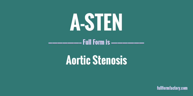 a-sten-full-form