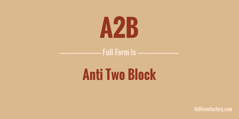 a2b-full-form