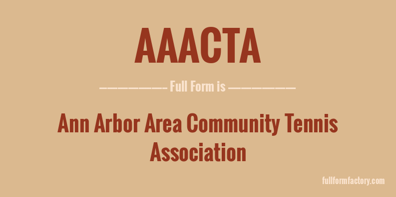 aaacta-full-form