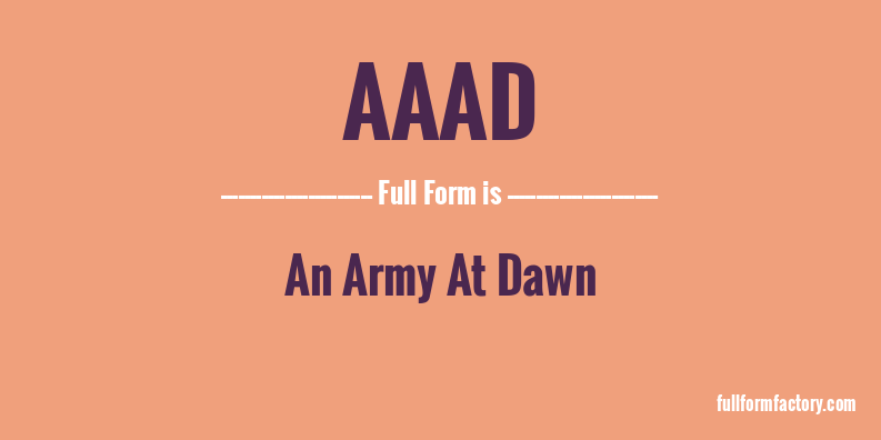 aaad-full-form