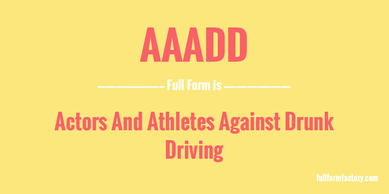 aaadd-full-form