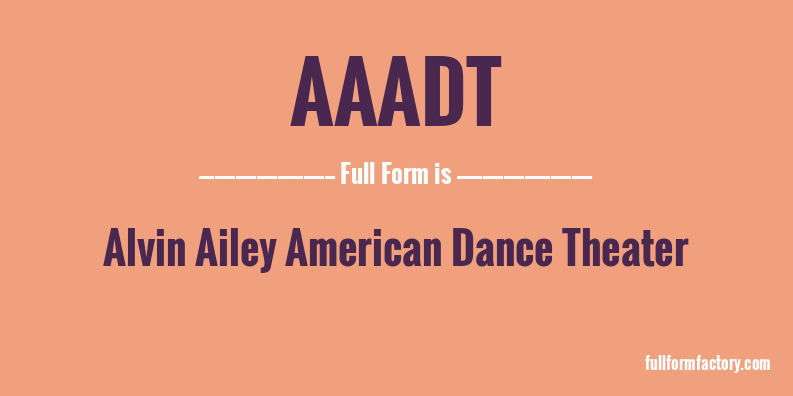 aaadt-full-form