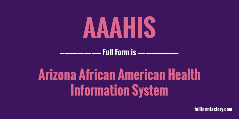 aaahis-full-form