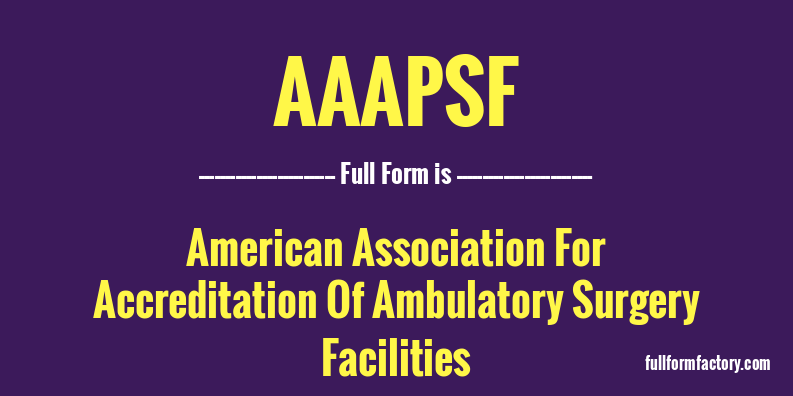 aaapsf-full-form