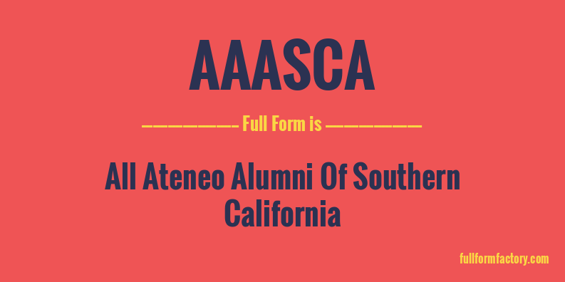 aaasca-full-form