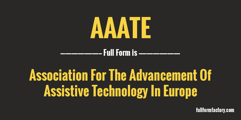 aaate-full-form