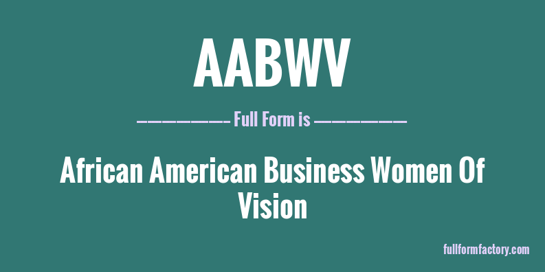 aabwv-full-form