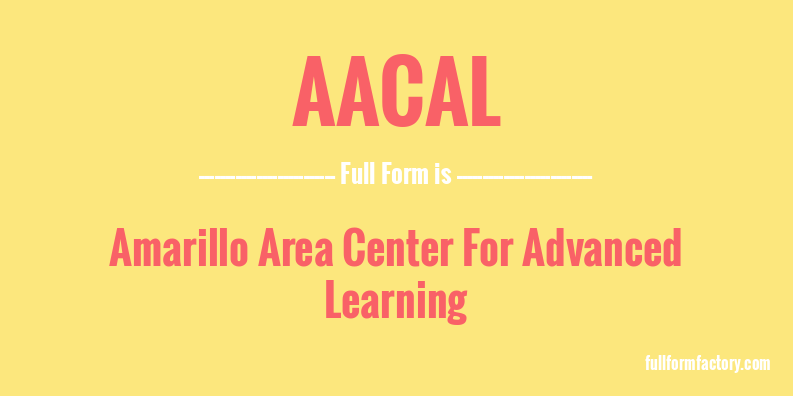 aacal-full-form
