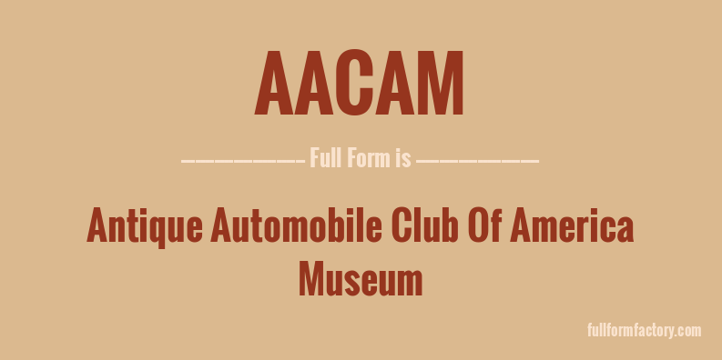 aacam-full-form