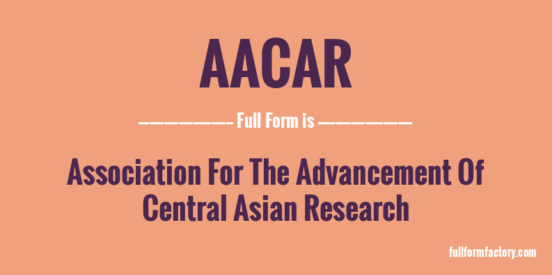 aacar-full-form