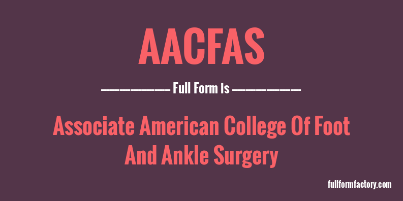 aacfas-full-form