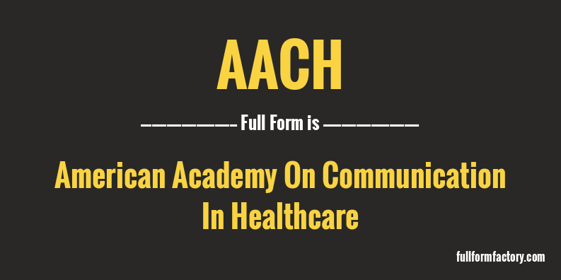 aach-full-form