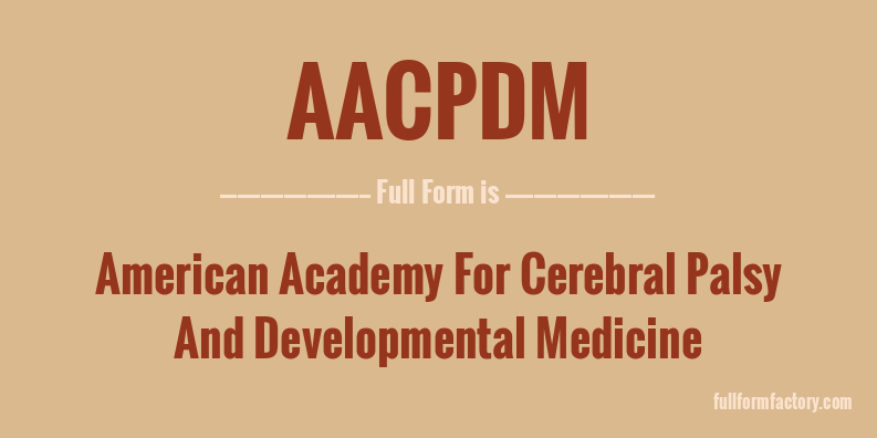 aacpdm-full-form
