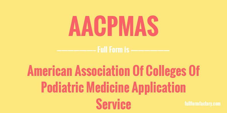 aacpmas-full-form