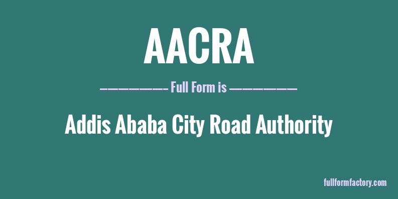 aacra-full-form