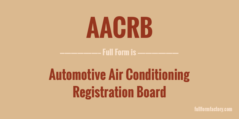 aacrb-full-form