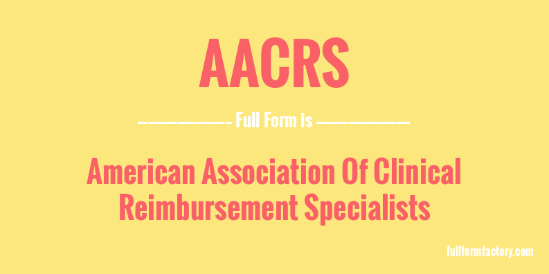 aacrs-full-form