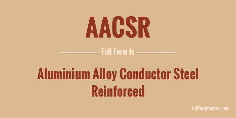 aacsr-full-form
