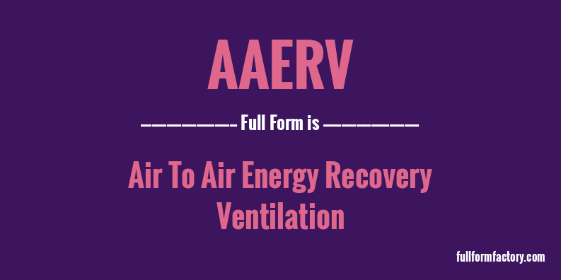 aaerv-full-form