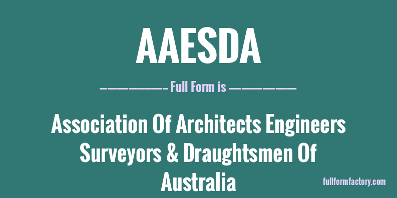 aaesda-full-form