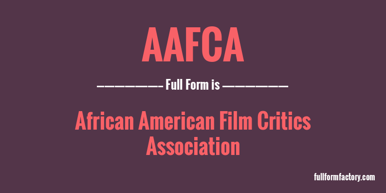 aafca-full-form