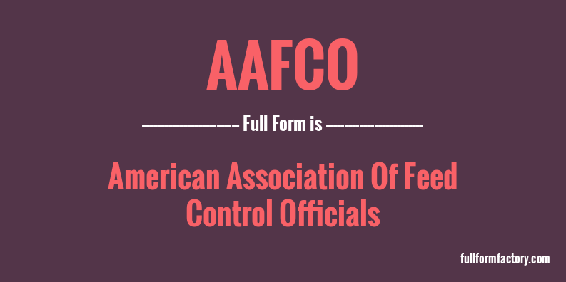 aafco-full-form