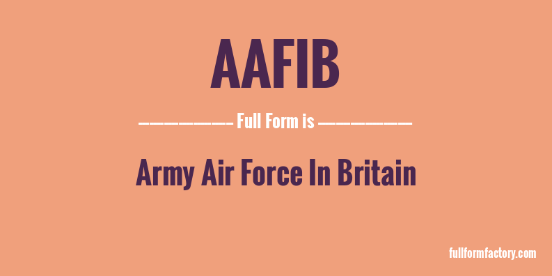 aafib-full-form