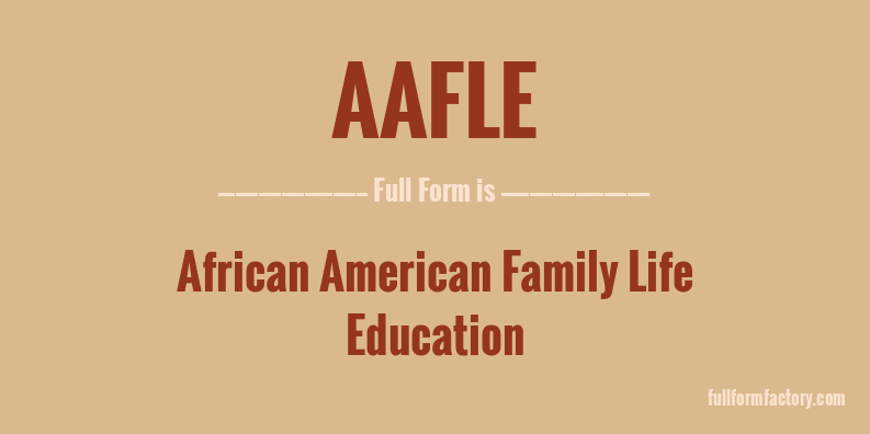 aafle-full-form