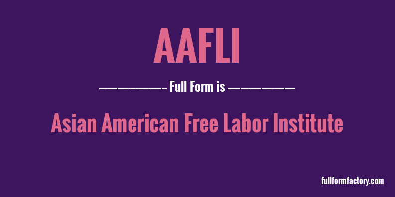 aafli-full-form