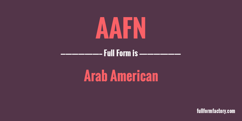 aafn-full-form