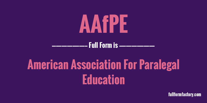 aafpe-full-form