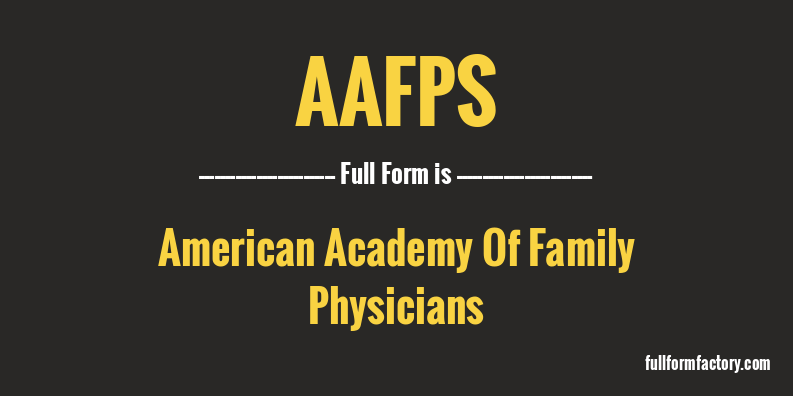 aafps-full-form