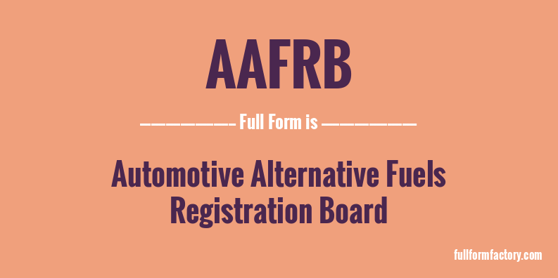 aafrb-full-form