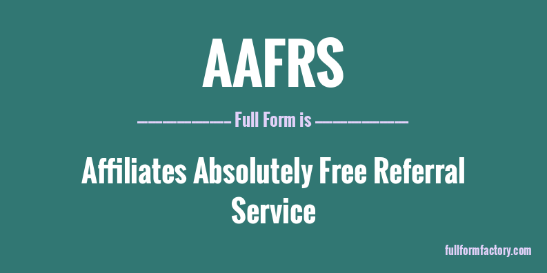 aafrs-full-form