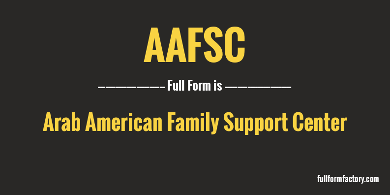 aafsc-full-form