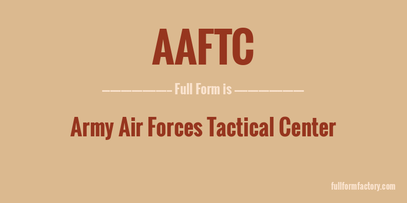 aaftc-full-form