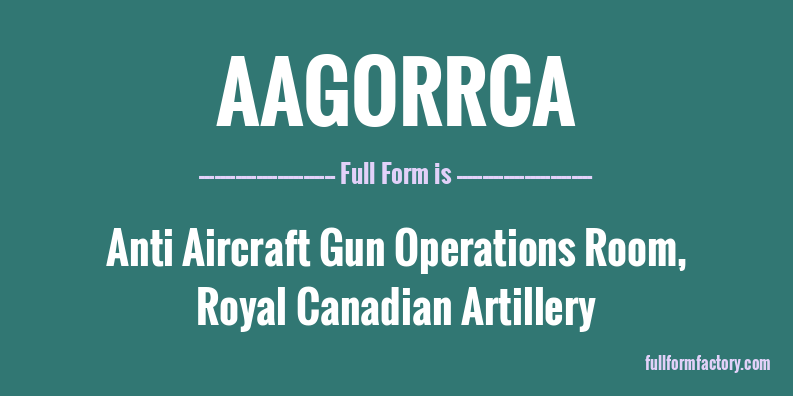 aagorrca-full-form