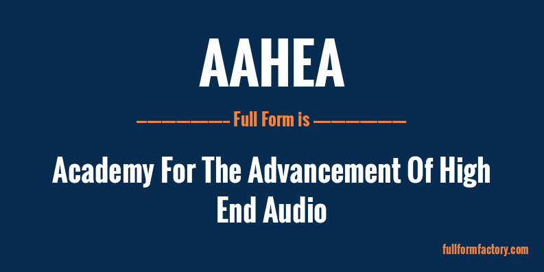 aahea-full-form
