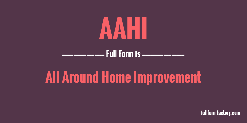 aahi-full-form