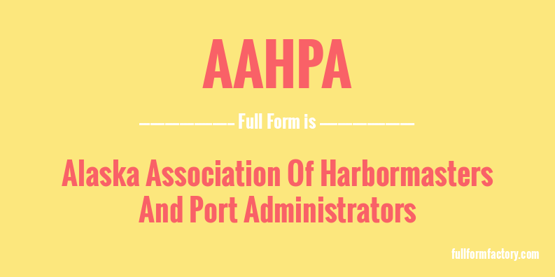aahpa-full-form