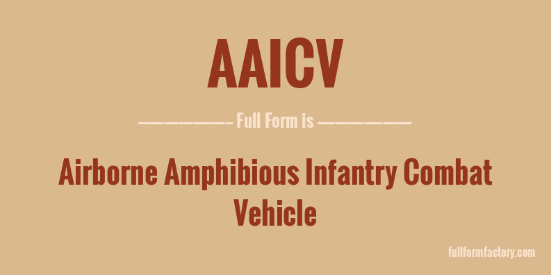 aaicv-full-form