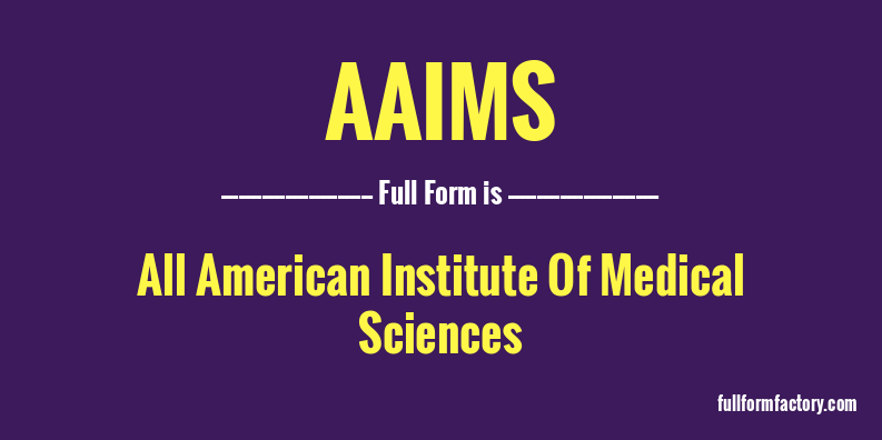 aaims-full-form