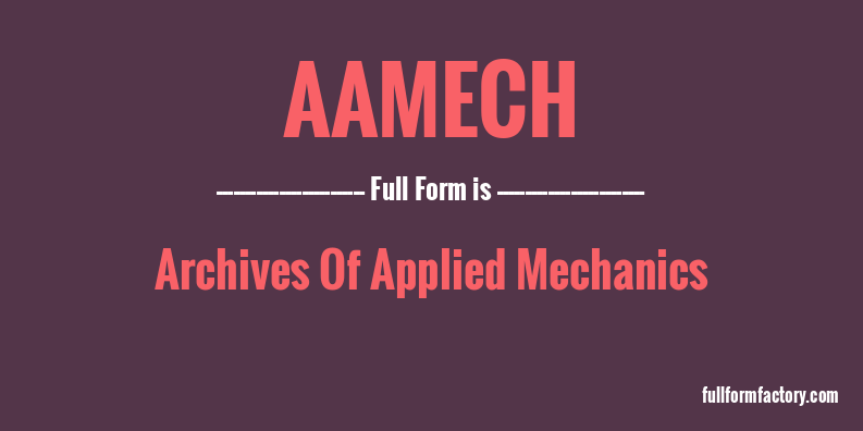 aamech-full-form