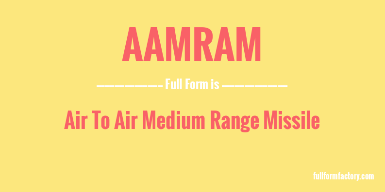 aamram-full-form