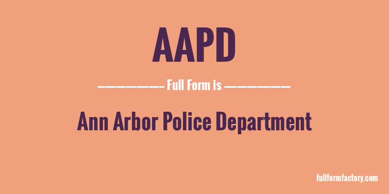 aapd-full-form