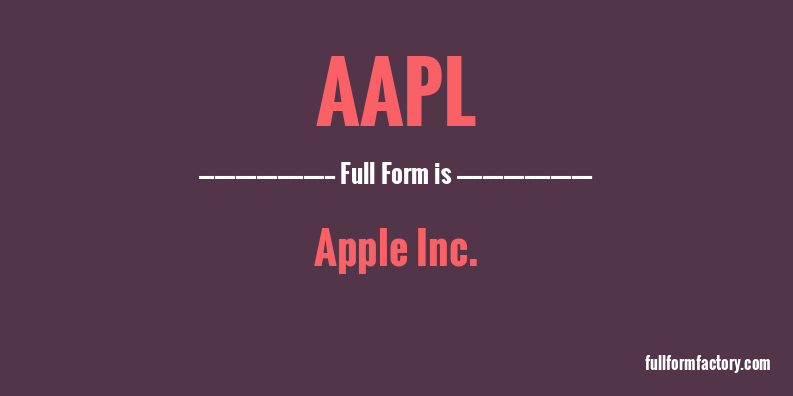 aapl-full-form