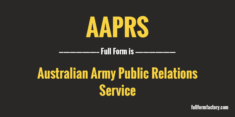 aaprs-full-form