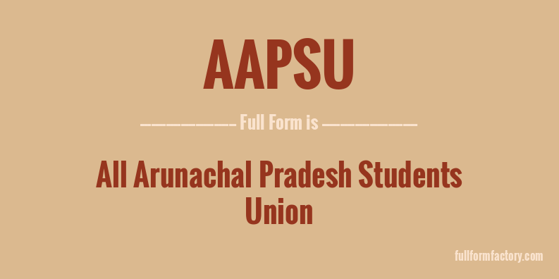 aapsu-full-form